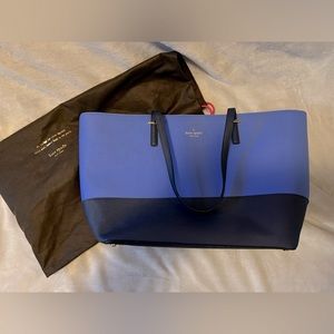 Kate Spade blue two-toned tote